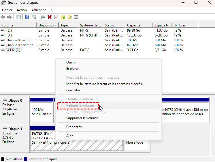 reduire le volume grise reduire le volume grise
