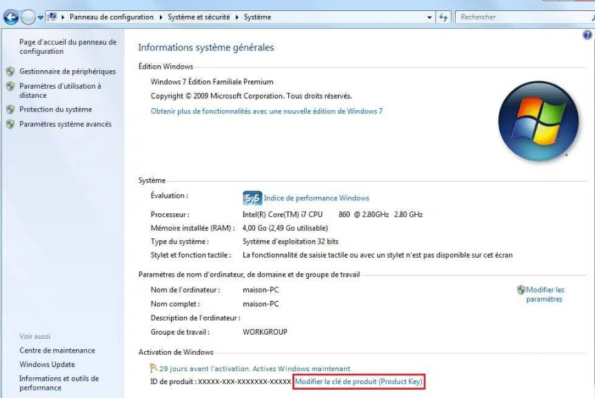 cle de produit cle de produit