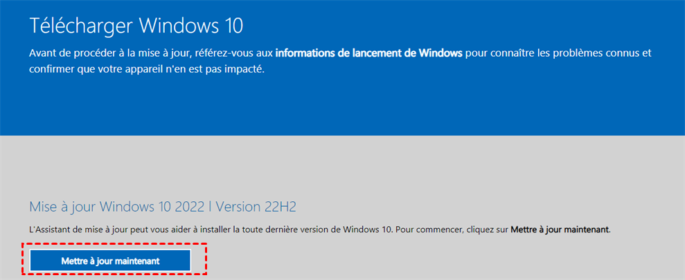 mettre a jour maintenant mettre a jour maintenant