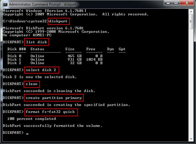 usb drive format fix