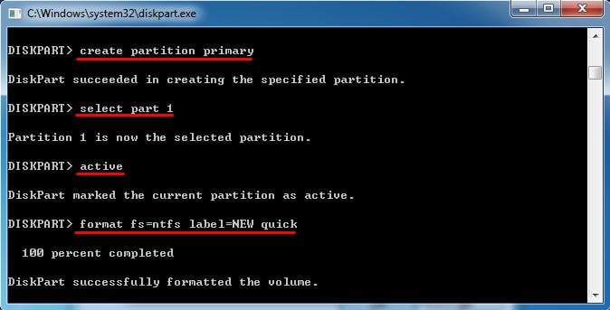 Create Primary Partition