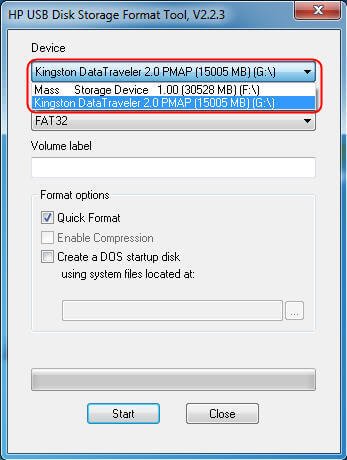 hp usb format tool windows 7 64 bit