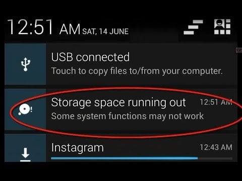 Storage Space Running Out
