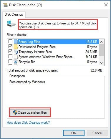 Select Disk Cleanup