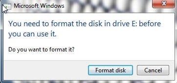 Format The Drive Before First Use