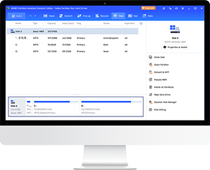 تحميل برنامج تقسيم hard disk الهارد ديسك AOMEI Partition Assistant للكمبيوتر مجانا  Dh-computer