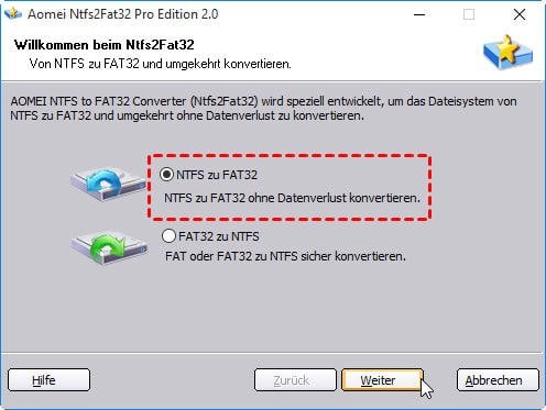 NTFS To FAT32