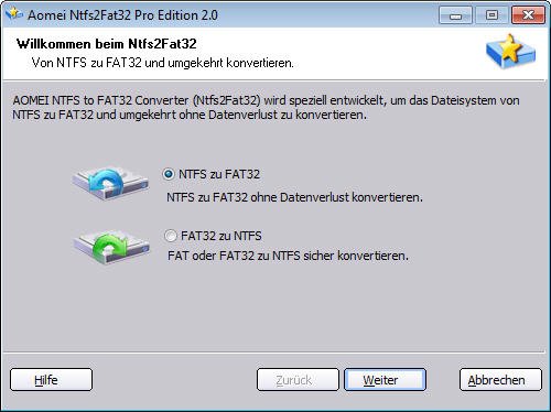 NTFS zu FAT32