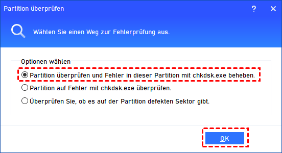 Check and Fix Partition