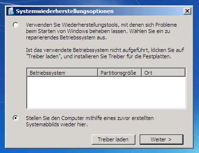 Restore Windows 7