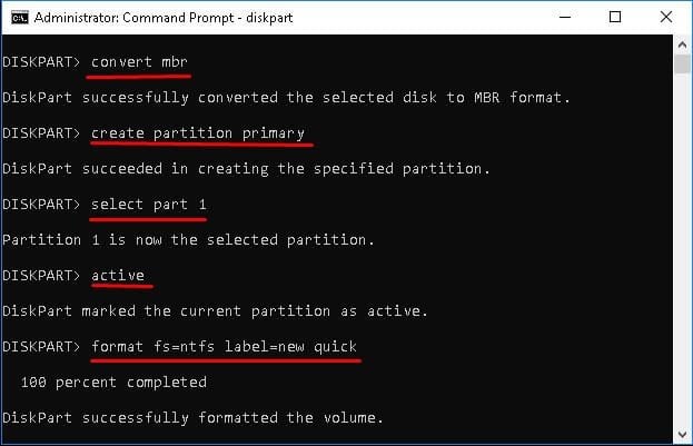Formater le disque RAW en NTFS-2