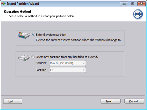 Extend System Partition