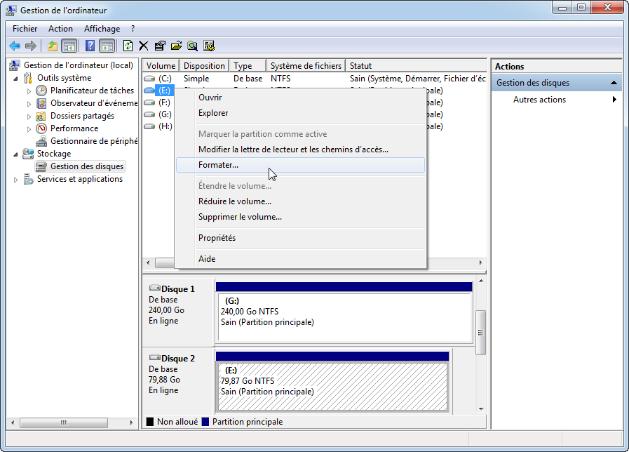 Comment formater clé usb exFAT en FAT32 ou NTFS dans Windows 11/10/8/7 ?