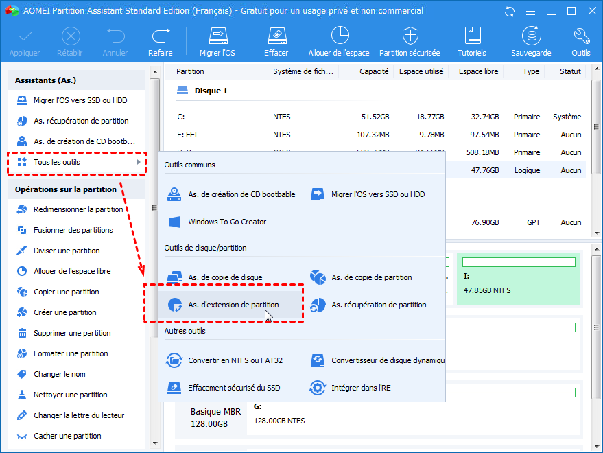 Comment augmenter la taille de la partition de Windows 10 facilement et
