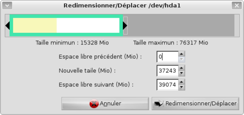 Resize Partition