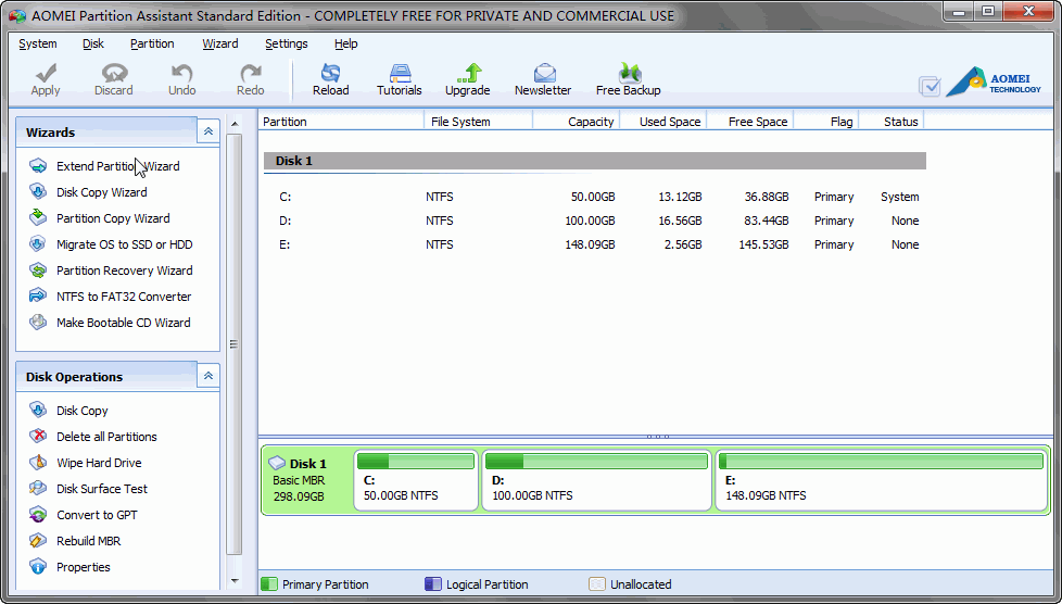 Main interface of Standard Edition