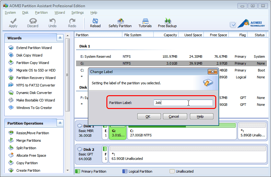 Hide and Unhide Partition Partition Assistant Help