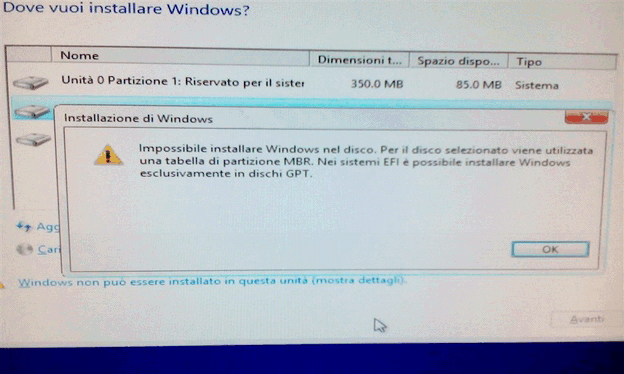 Windows Setup MBR