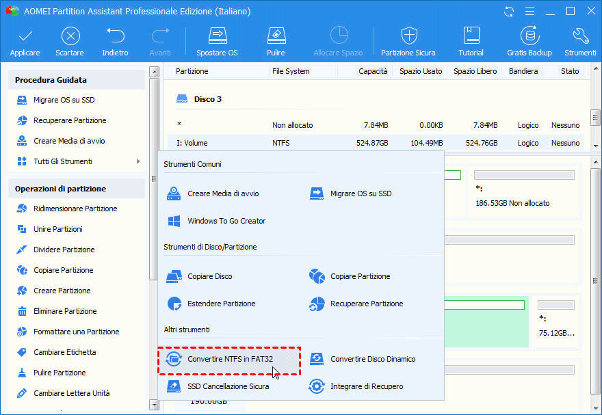 Cambiare File System Hard Disk Esterno Senza Formattare