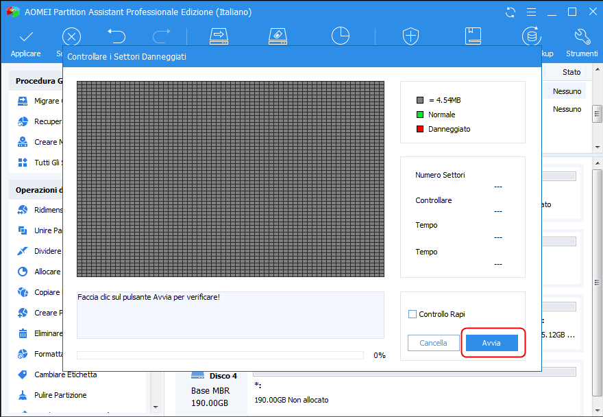 Start Test System Disk