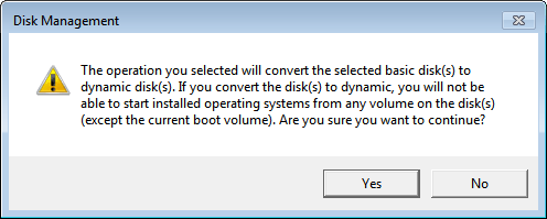 Create partition Windows 7 error 2