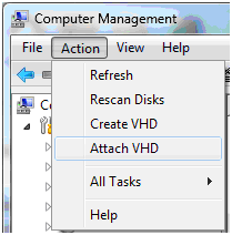 Create and Attach VHD
