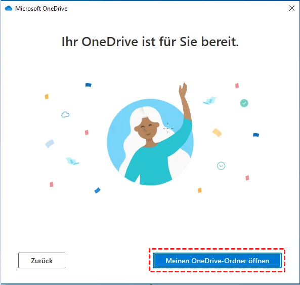 Meinen OneDrive-Ordner öffnen