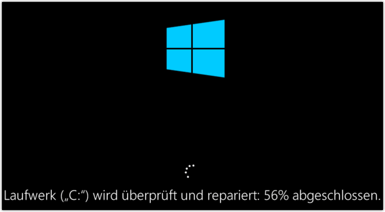 HKDSK Windows 10 hängt