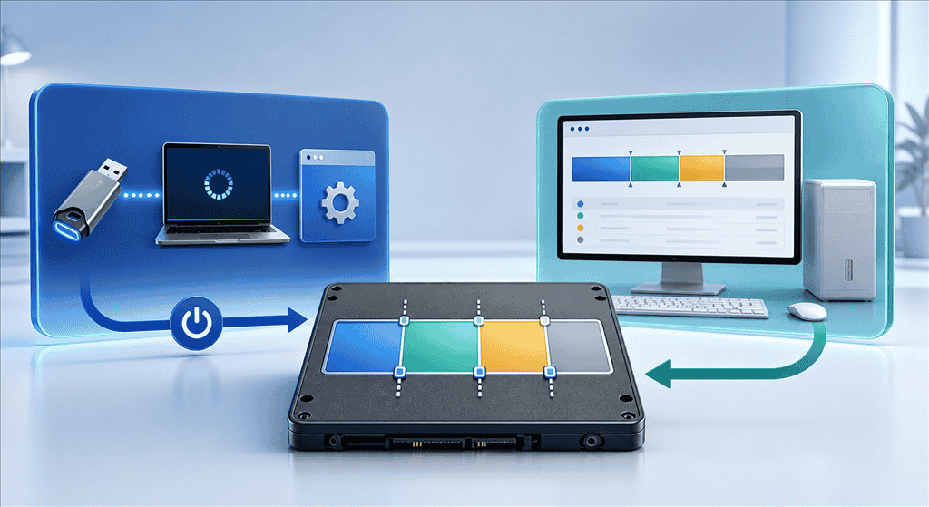 Bootfähiges Partitionswerkzeug und Windows-Partitionsmanager als zwei Wege zur Verwaltung einer SSD