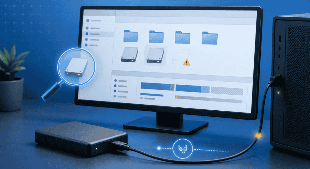 Externe Festplatte wird in Windows 11 nicht angezeigt und systematisch geprüft