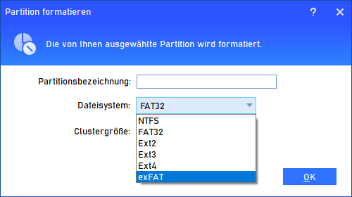 exFAT Dateisystem