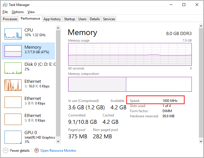 to Check RAM Speed Windows 10 [2 Free