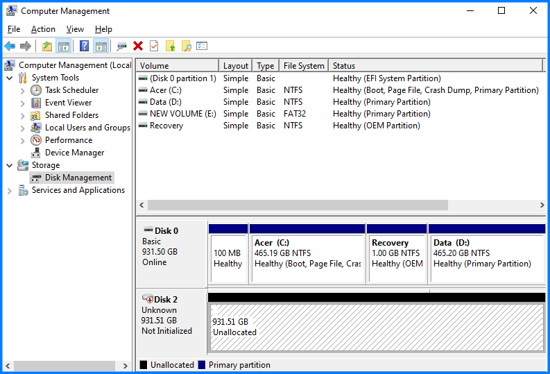 5 Easy Ways for Hard Disk Unallocated Repair in Windows 11, 10, 8, 7