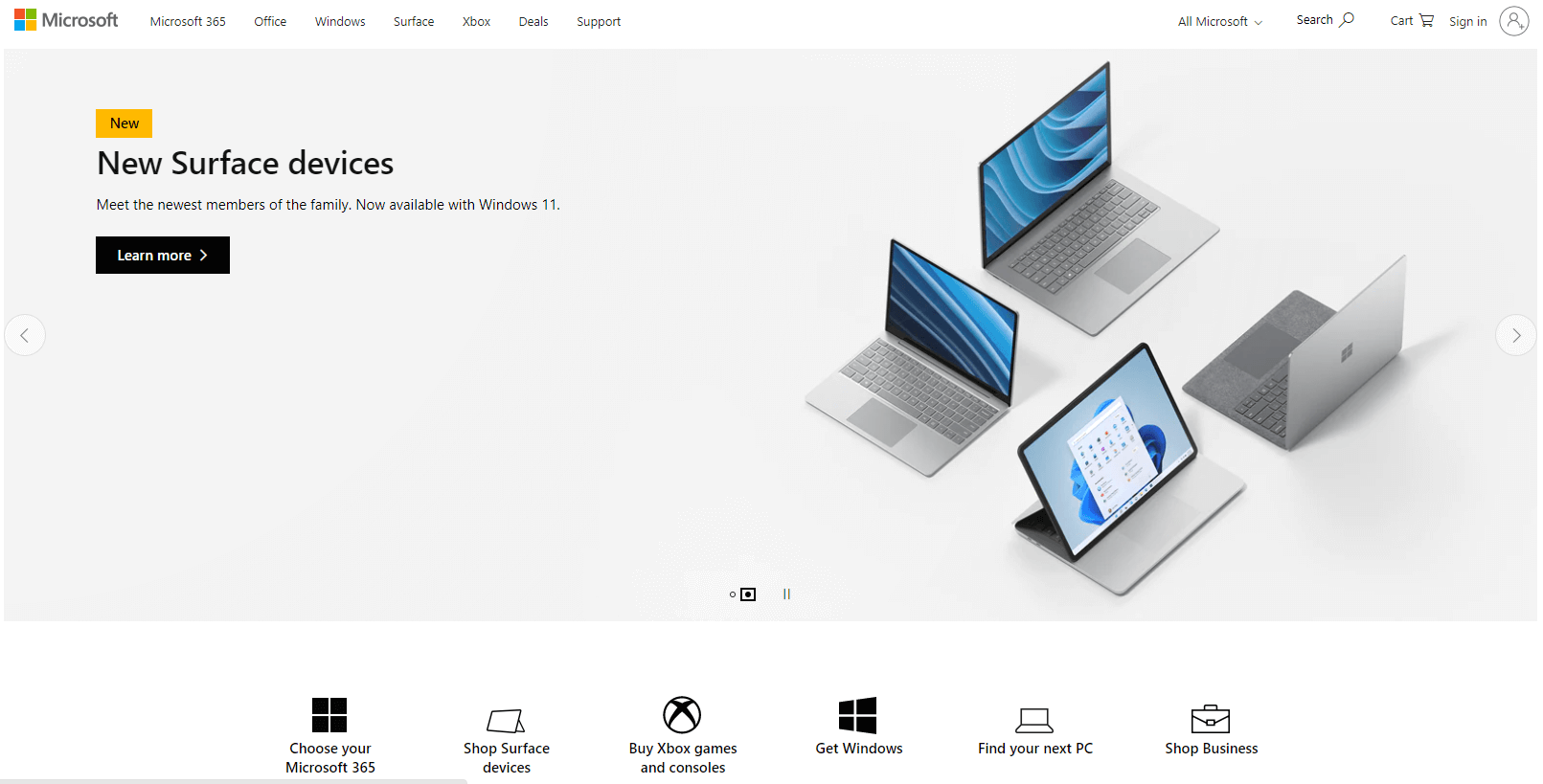 Microsoft web