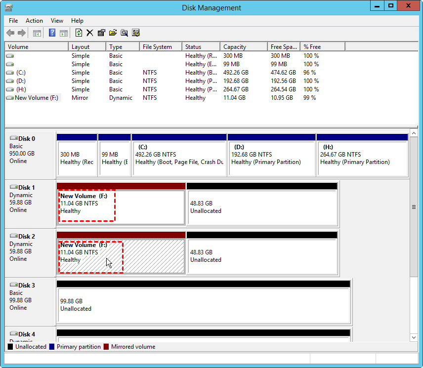 mirroring drives in windows 2003 server