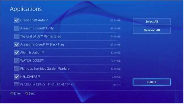 PS4 Storage Free Space or Add More Space Effectively