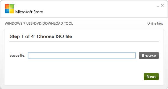 Windows 7 Usb Dvd Download Tool Step1 Choose Iso File