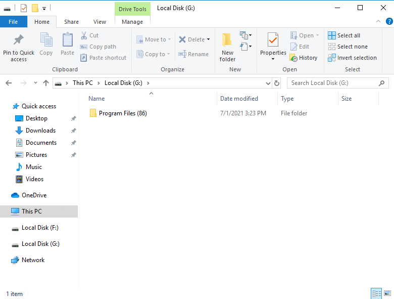 Create program files folder