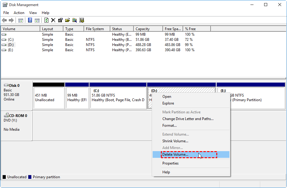 What to do if C drive is full but D drive has space?