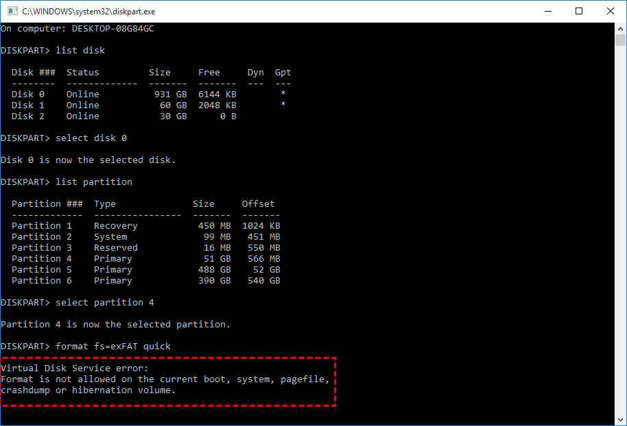 Valg mudder Bageri Diskpart: Format Disk to exFAT via Command Line in Windows PC