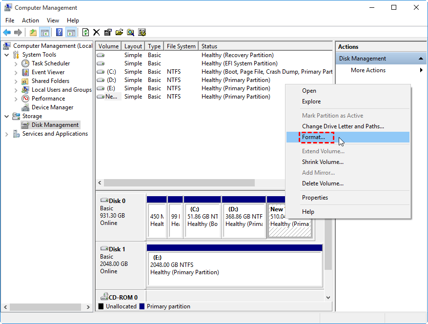 format external hard drive windows 7 usb