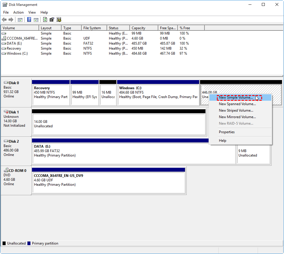 sund fornuft Særlig hår How to Use SSD Unallocated Space in Windows 10,8,7? [2 Ways Included]