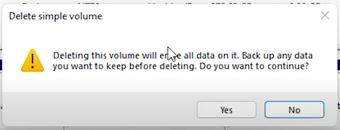 delete all data on D drive