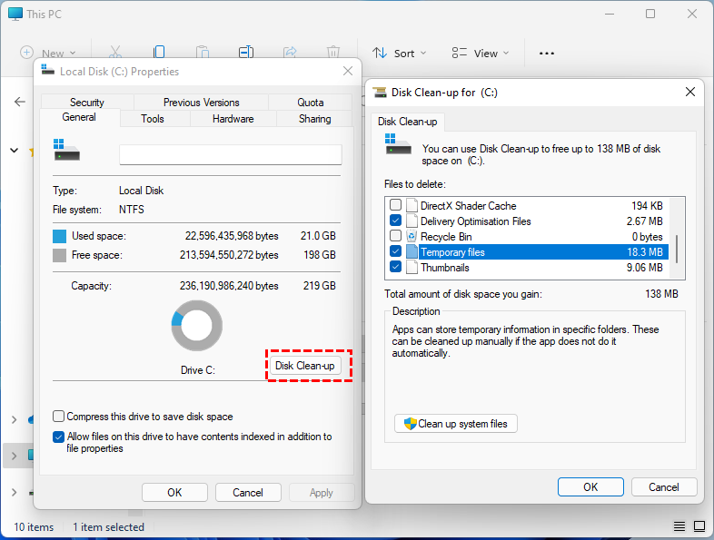 Disk Cleanup Windows 11
