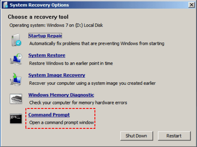 restore windows - mbr using usb