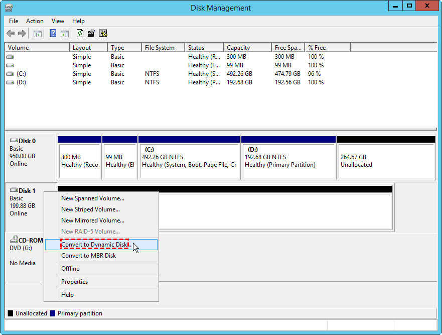 Convert To Dynamic Disk