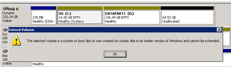 Resize Dynamic Disk