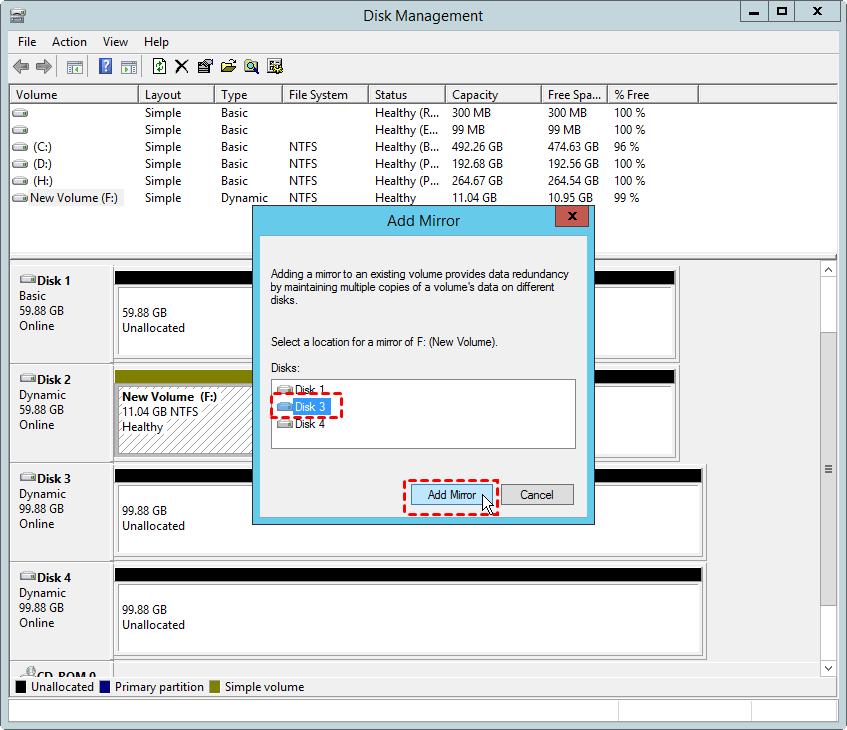 How To Replace Mirrored Drive With A, Extend Mirrored Volume