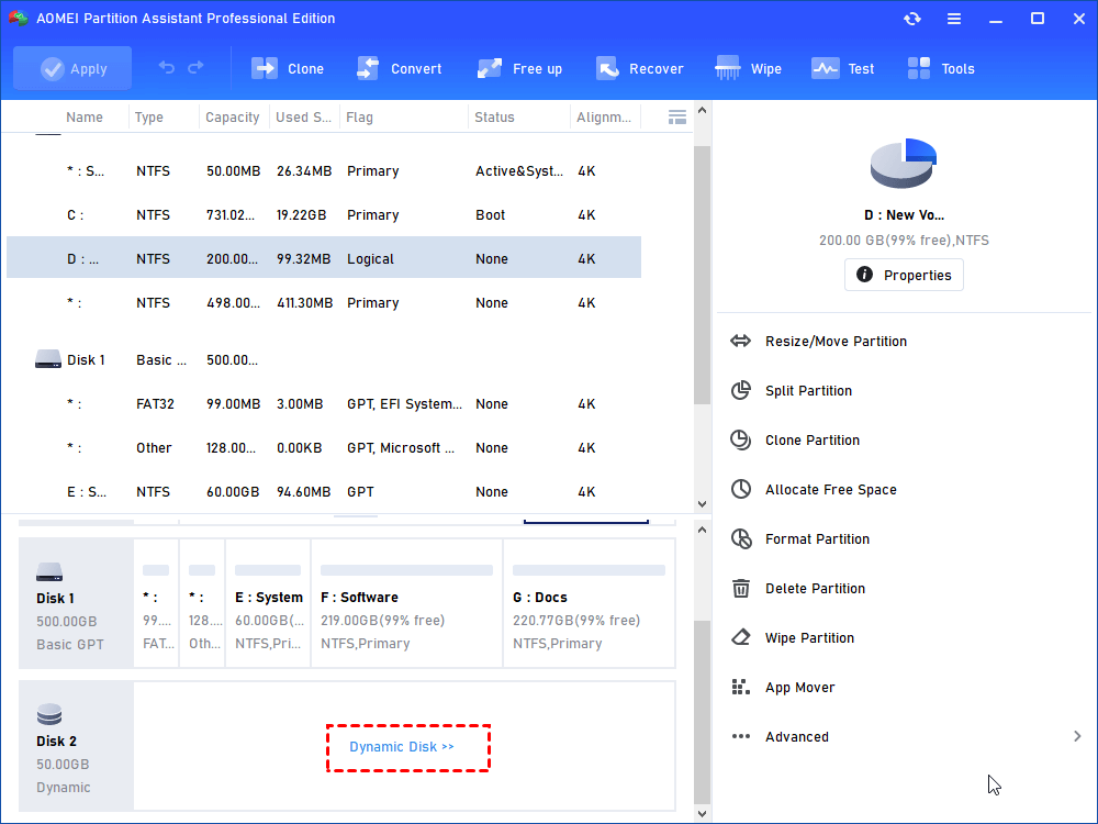 Launch Dynamic Disk Manager