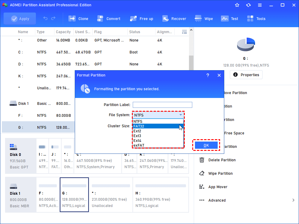 How to Format 128GB SD Card to in 11,10, 8, 7?